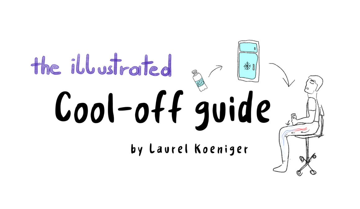 How I survive a heat wave at home | an illustrated guide by Laurel