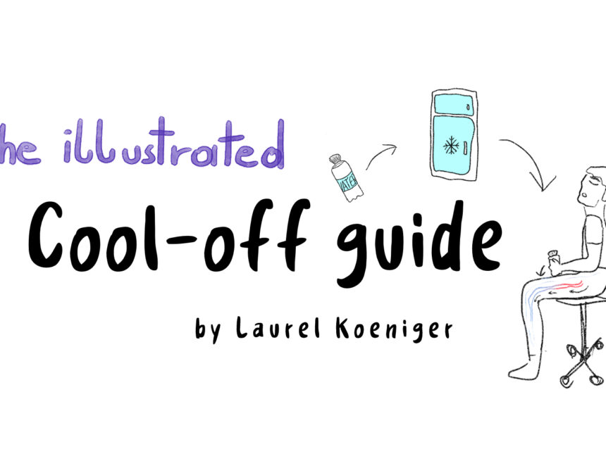 How I survive a heat wave at home | an illustrated guide by Laurel